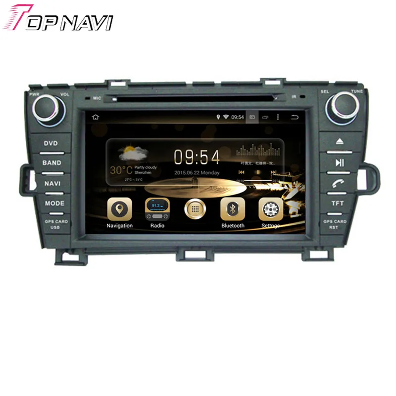 Topnavi 8 ''четырехъядерный Android 6 0 Автомобильный GPS навигатор для TOYOTA PRIUS Right Driving