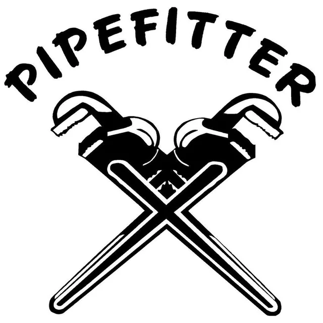 15X15CM PIPEFITTER Pipe Wrenches Fun Car Sticker Motorcycle Decals