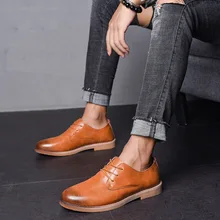 Модные однотонные мужские мотоциклетные ботинки для отдыха, ботильоны с круглым носком, ботинки на шнуровке, прошитая рабочая обувь на весну-осень