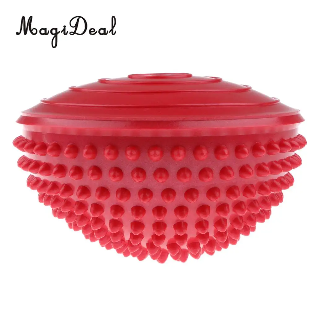 6 Pieces Hedgehog Styled Balance Pod Half Ball Physical Fitness Exercise Balance Trainner for Kids Adults Outdoor Sport Toys