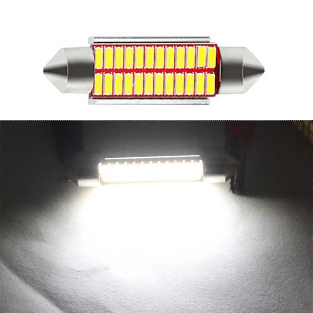 Супер яркий 4014 SMD Автомобильный светодиодный фестон светильник Canbus безошибочный