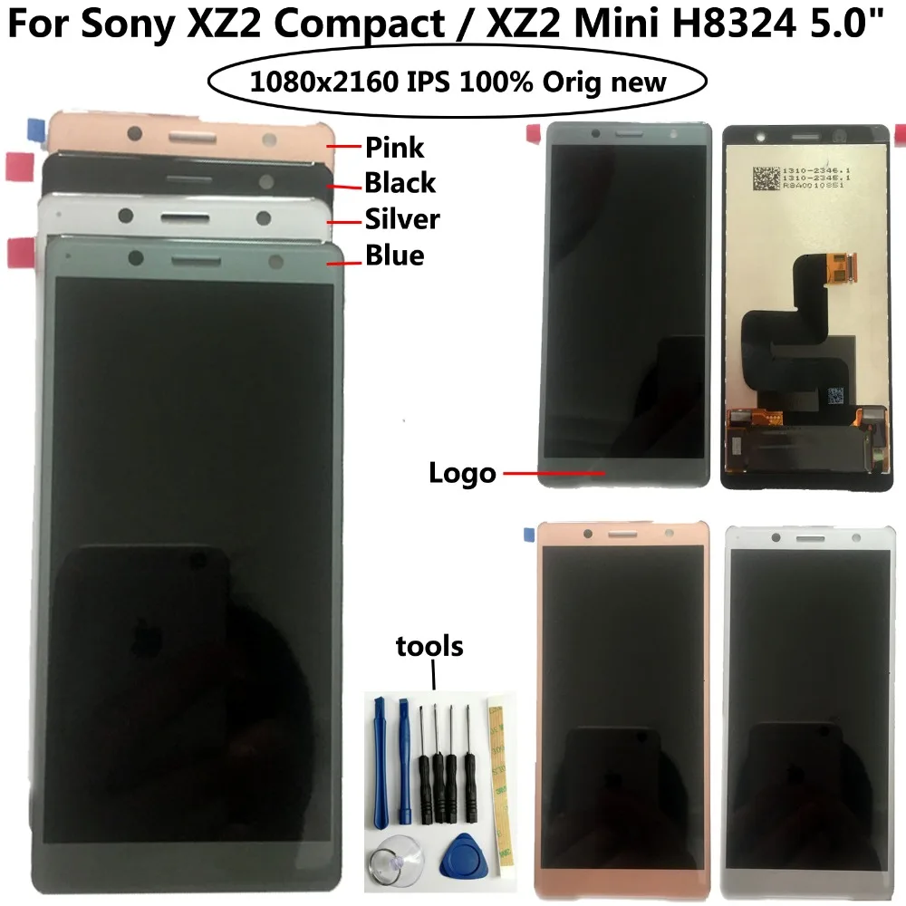 ЖК дисплей с дигитайзером сенсорного экрана Shyueda IPS 100% оригинал AAA + для Sony XZ2 Compact / Mini H8324 5 0 дюйма