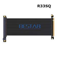 Райзер PCI-E x16 к x16 видеокарты вертикально Riser расширение ленты кабель для Alpha 550RGB 330 с водяным охлаждением Башня Чехол PCIe 16x