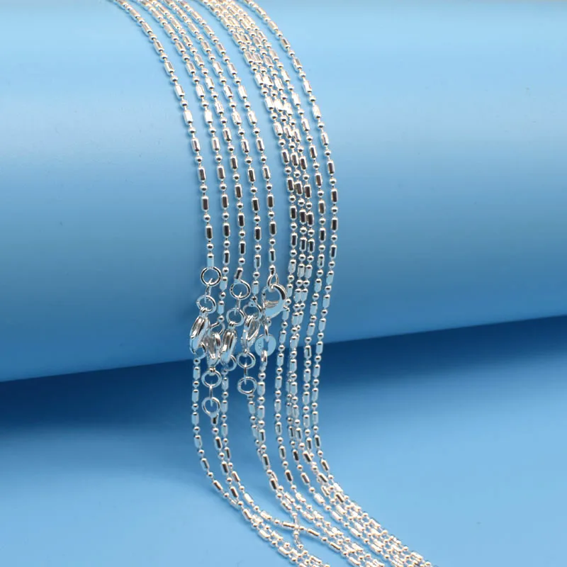 Buy 925silver plated 5pcs bamboo chain necklace for