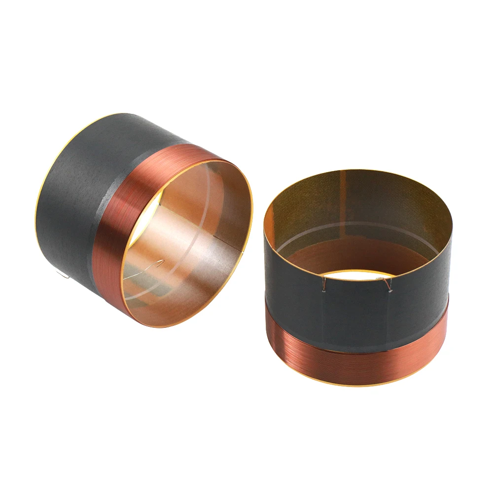75.5mm woofer voice coil glass fiber pure copper wire two layers 75.5mm stage speaker BASS voice coil accessories 2pc