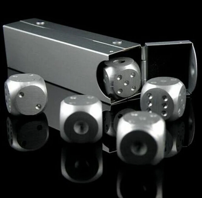 Buy Noble Metal Casino Dice Set + Portable Luxury Case