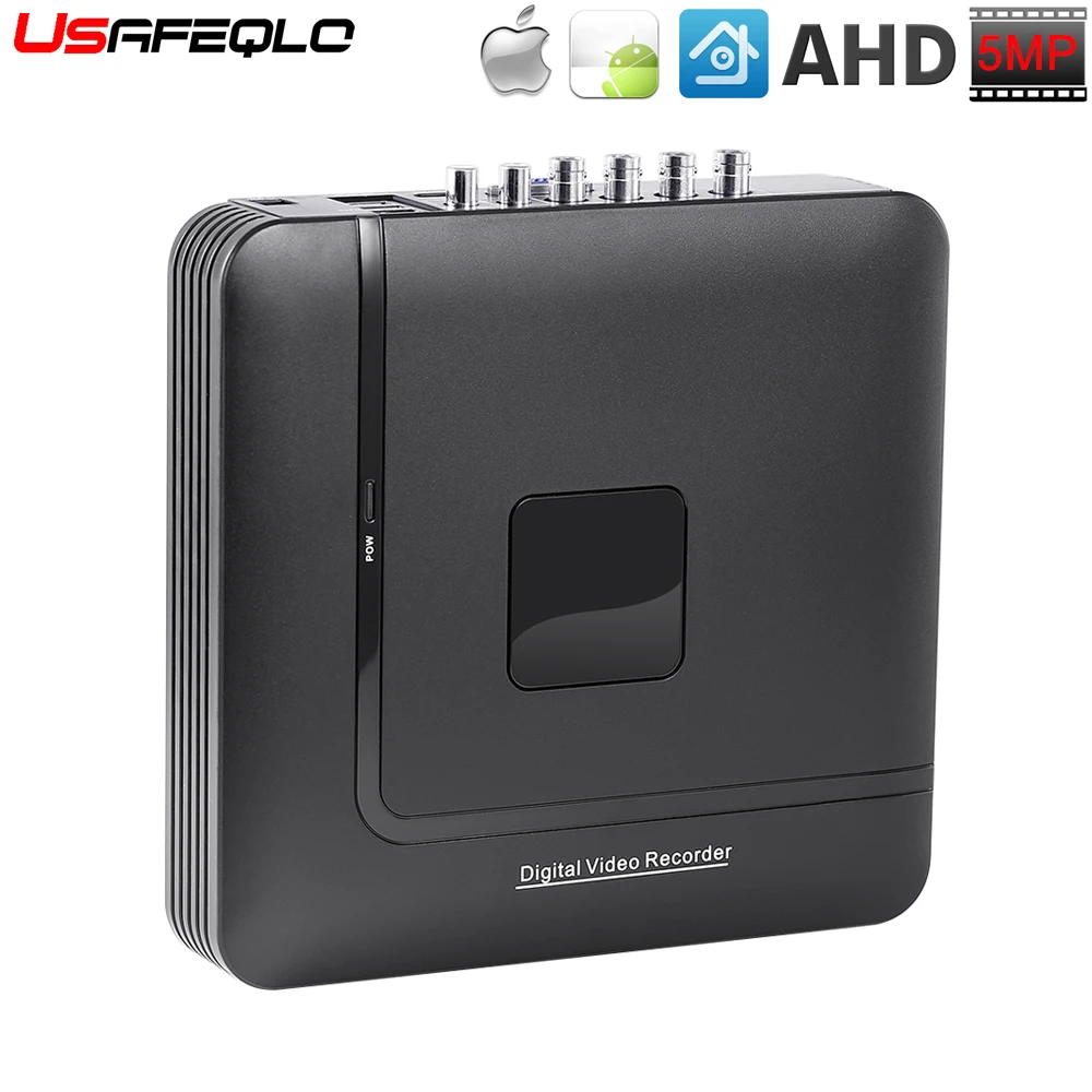 

5 IN 1 5MP AHD DVR NVR XVR CCTV 4Ch 1080P 3MP 5MP Hybrid Security DVR Recorder Camera Onvif Coxial Control P2P ABS case