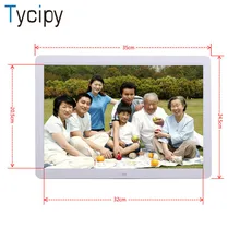 Tycipy 1" фоторамка цифровой светодиодный электронный двухсторонний ЖК-дисплей экран фоторамка для музыки Mp3 видео Mp4 с пультом дистанционного управления