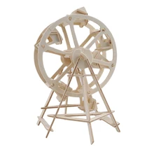 Новая сборка DIY обучающая игрушка 3D деревянная модель паззлы колесо обозрения
