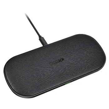 

Choetech Wireless Charger Dual Pad Fast Qi Wireless Charging For Iphone Xs Max Xr X 10W 2 Phones Dock Charger For Samsung S9 S