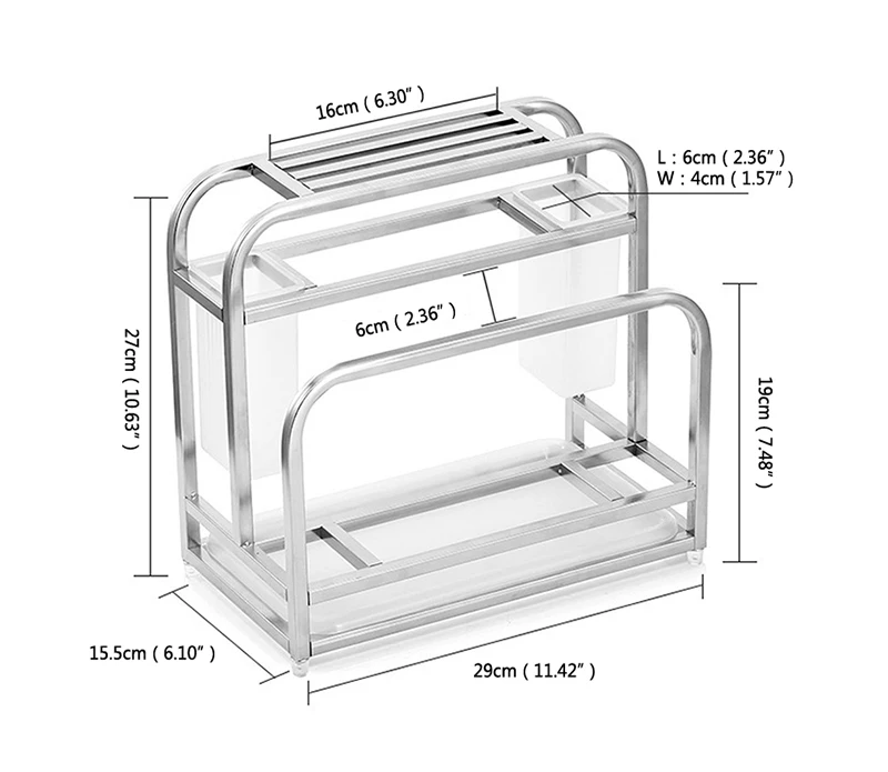 Сумка для ножей из нержавеющей стали держатель для ножей стойка для кухонной посуды органайзер для хранения столовых приборов разделочная доска нож Ножи Ножницы