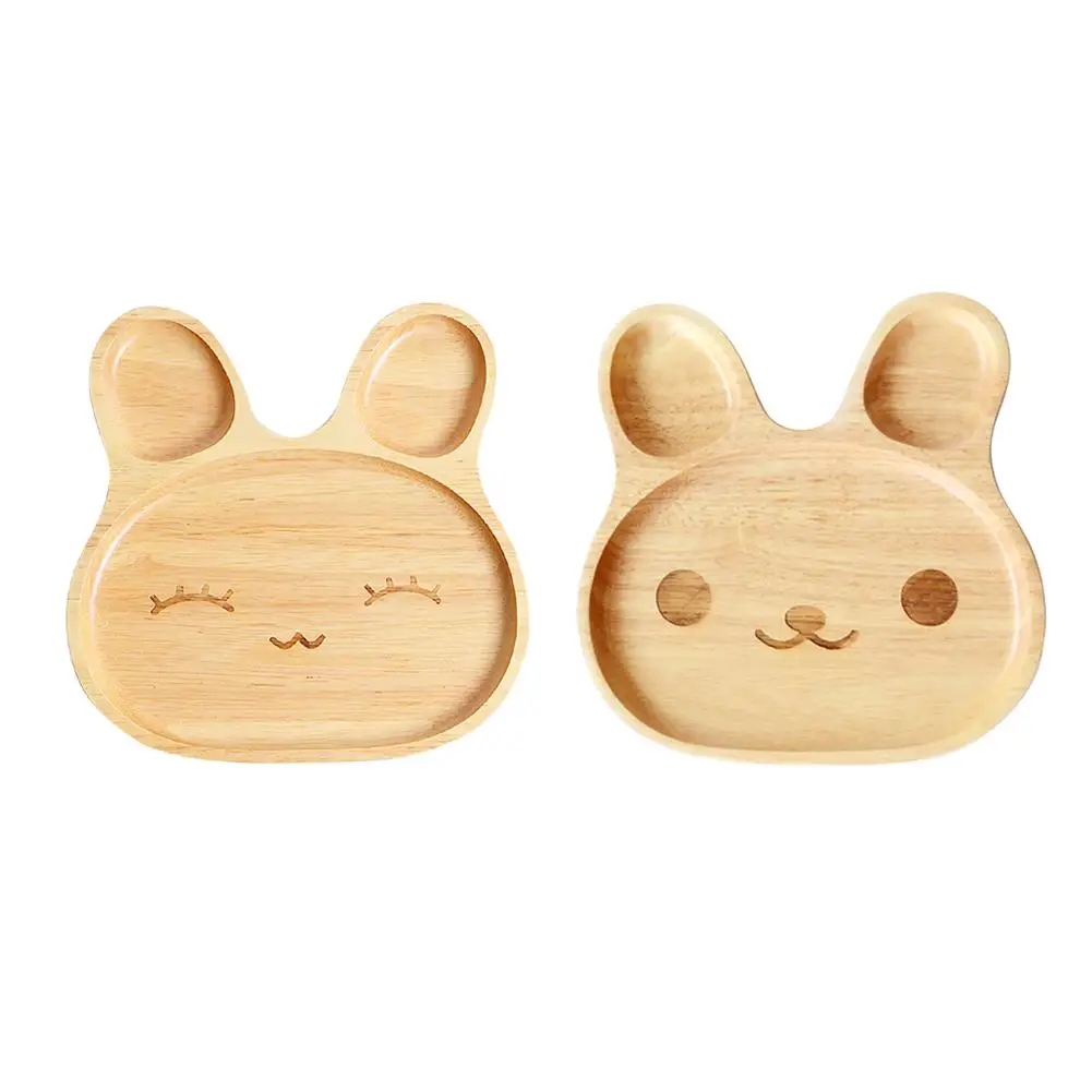 Cute Cartoon Innovative Rabbit-shaped Tray Natural Bamboo Baby Feeding Dessert Tableware Plate Kids Children Dinnerware Dishes Cute Cartoon Innovative Rabbit-shaped Tray Natural Bamboo Baby Feeding Dessert Tableware Plate Kids Children Dinnerware Dishes