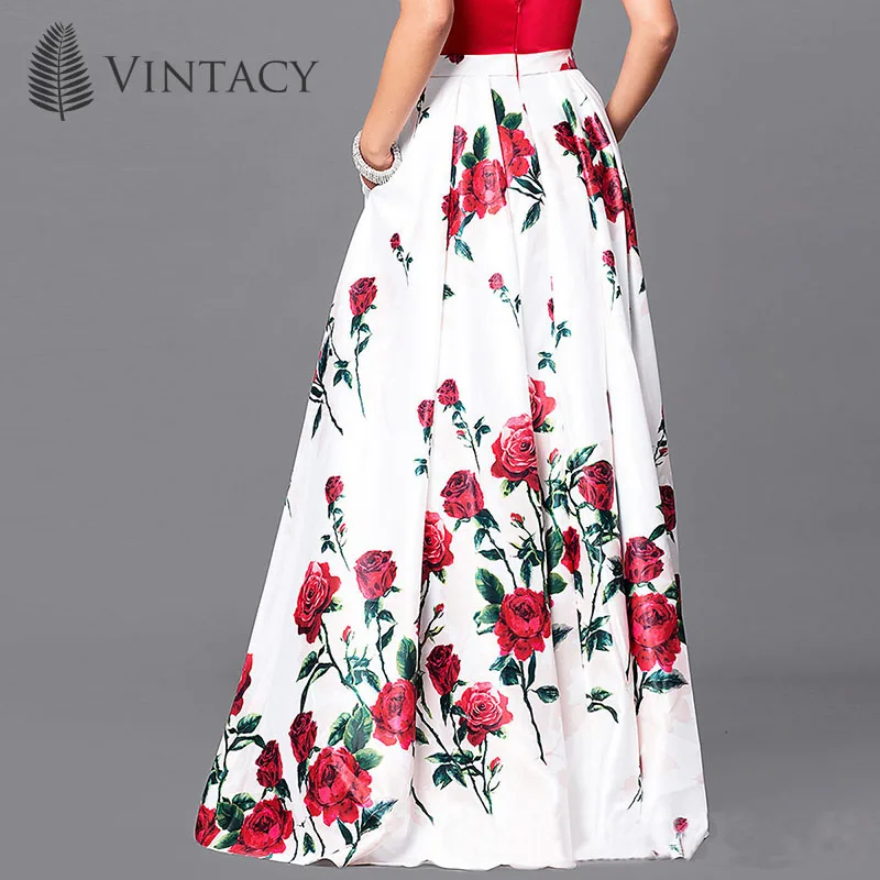 rose maxi skirt