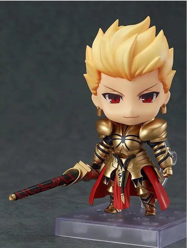 

Huong Anime Figure 10 CM Nendoroid Fate Stay Night Gilgamesh Q Version #410 PVC Action Figure Collection Model