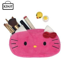 New 2016 Women Cartoon Minions Hello Kitty Zipper Makeup bag Girl Cute Cosmetic Bag travel Storage Bags Make Up Organizer