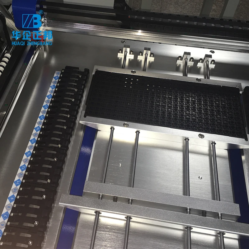 Desktop LED Assembly SMT IC Chip Mounter SMD Pick Place Machine with 54 feeder location and 4 camera