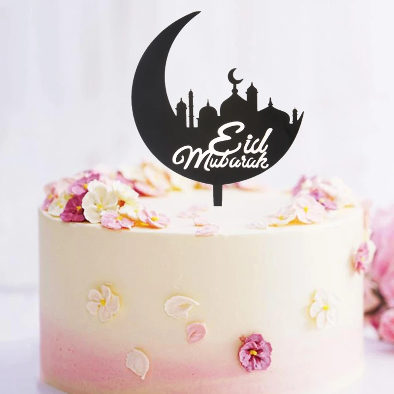 Eid Mubarak Рамадан свадебный торт Топпер мусульманский ислам украшение для праздничного торта