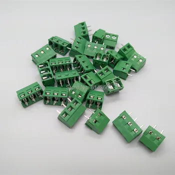 

50pcs 5.08-301-2P+ 50pcs 5.08-301-3P 2 Pin Screw Terminal Block Connector 5mm Pitch