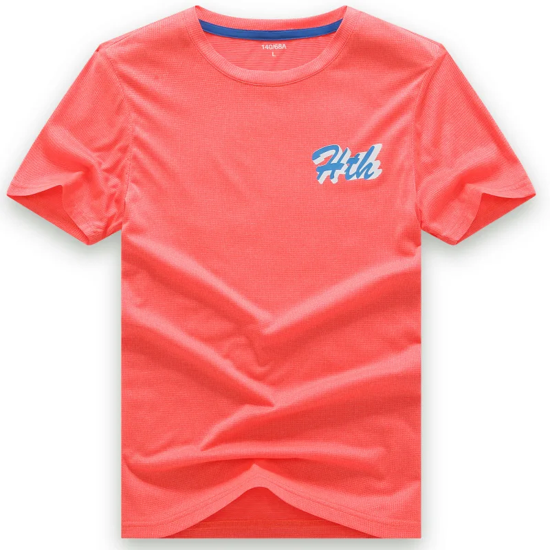 Summer Sports Function Children Top Tees Outfits Fast Drying Elasticity Hygroscopic Anti-UV Boys T-shirts For 110-150cm