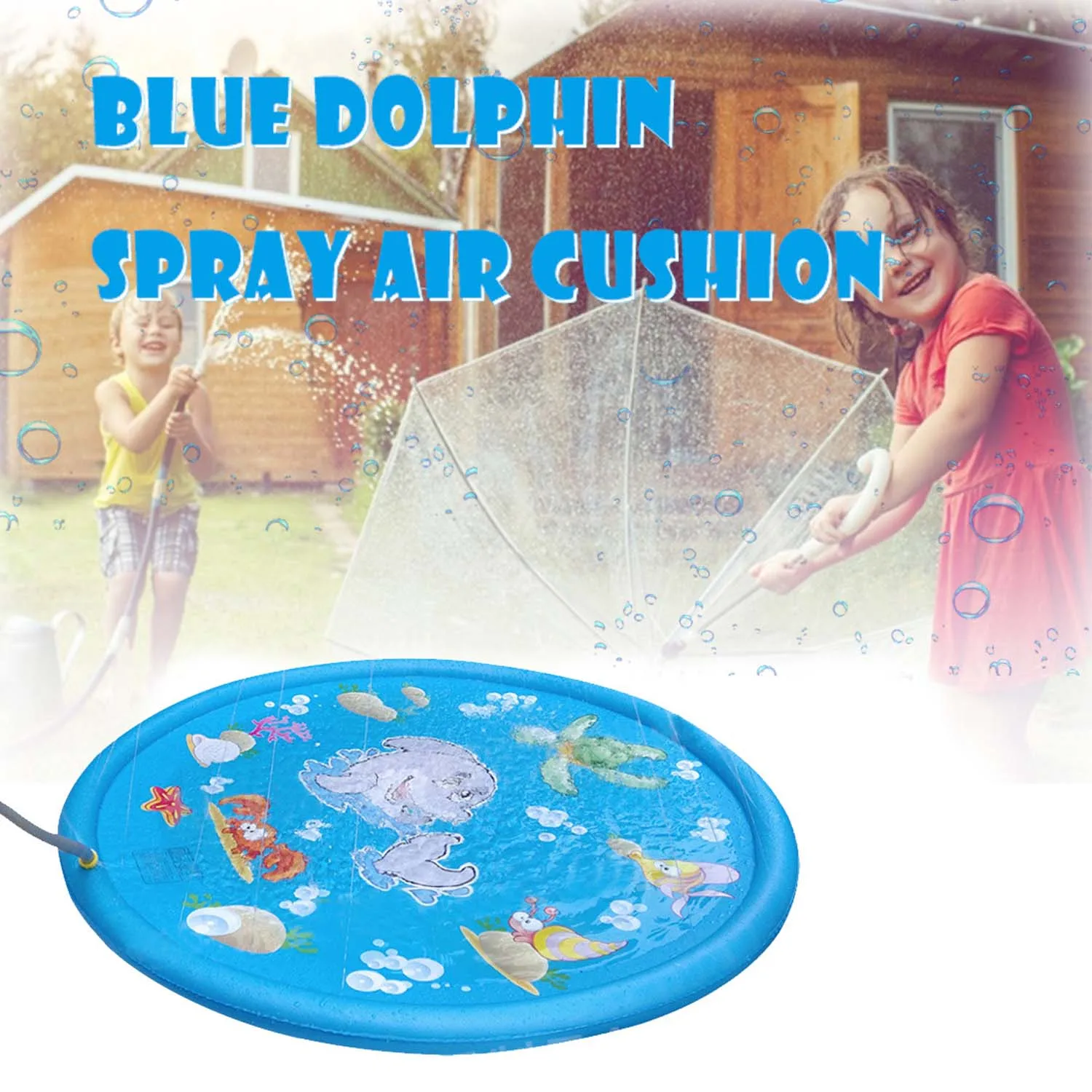 price reduction  Kids Inflatable Water Sprinkle Splash Play Mat Summer Backyard Outdoor Sprinkler Toy for Children K