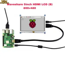 5-дюймовый HDMI LCD (B) 800*480 резистивный сенсорный экран, 5-дюймовый HDMI LCD/монитор, поддержка Windows 10/8. 1/8/7, различные системы(China)