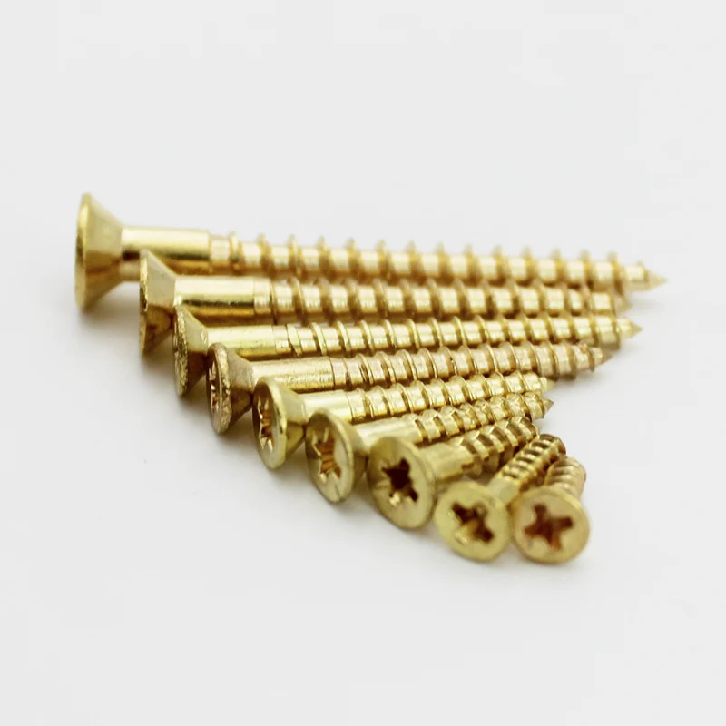 Brass Wood Screws phillips round head