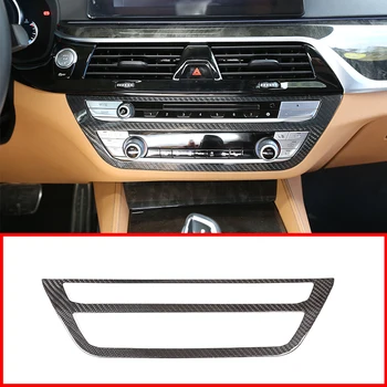 

Real Carbon Fiber Style Center Air Conditioning Decoration Frame Trim For BMW New 5 Series G30 2017-2019 Car Accessories