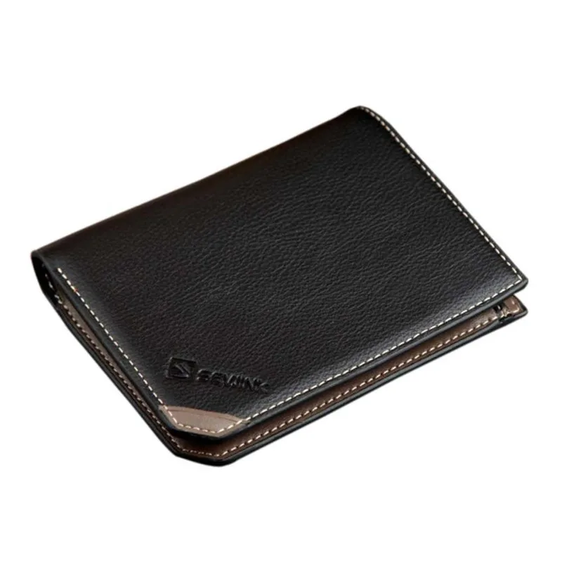 

2017 brand design Men Wallet Open Coin Purse Short billetera hombre Wallets Men Card Holders Women bag small wallet purses @