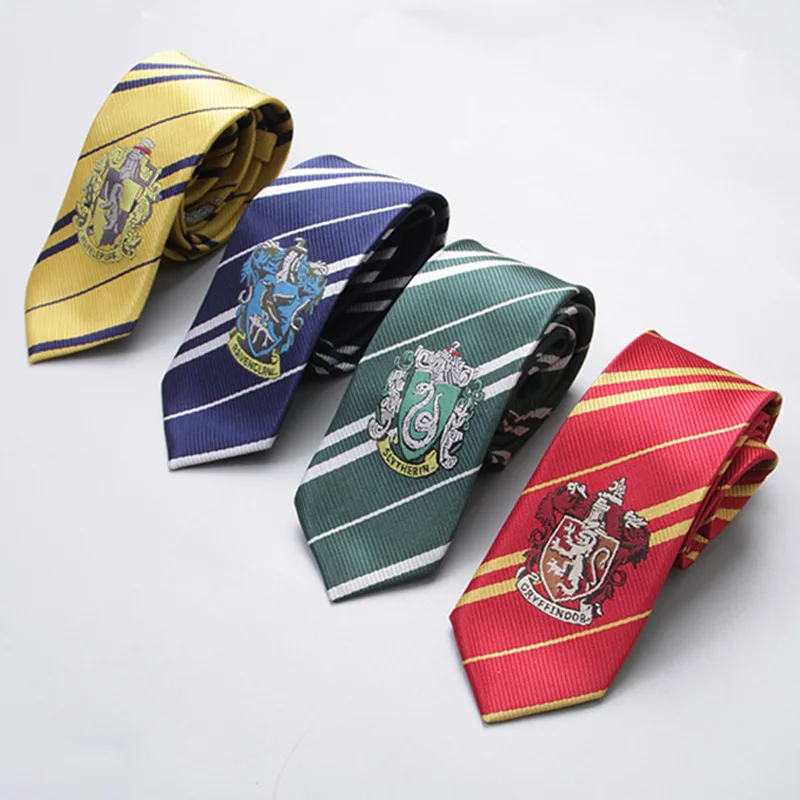 

4 Colors Kids Tie Baby Clothing Accessories School Style Necktie College Tie Gryffindor Emblem Series Ties