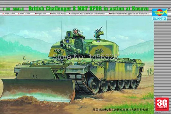 

Trumpeter model scale model 1/35 00345 British Challenger MBT tank Assembly Model kits Modle building scale model tank kit