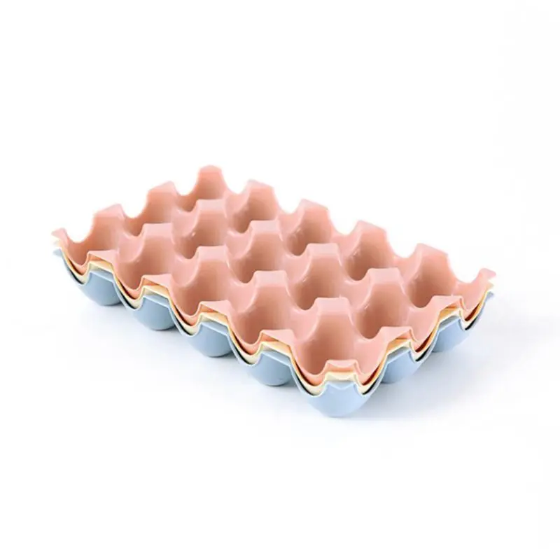 

Kitchen Egg Storage Box Plastic Food Storage Box Stackable 15 Refrigerator Egg Tray