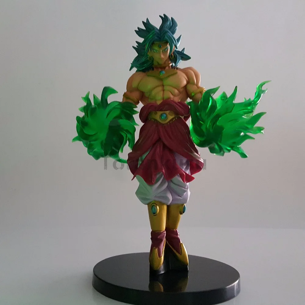 Tanie Dragon Ball Z figurki zabawki Broly Green Power anime Dragon Ball Super Broly Led Lights zabawkowy model Esferas Del Dragon