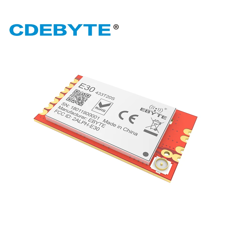 E30 433T20S SI4438 433 МГц 100 мВт IPX штамп антенна отверстия IoT uhf беспроводной