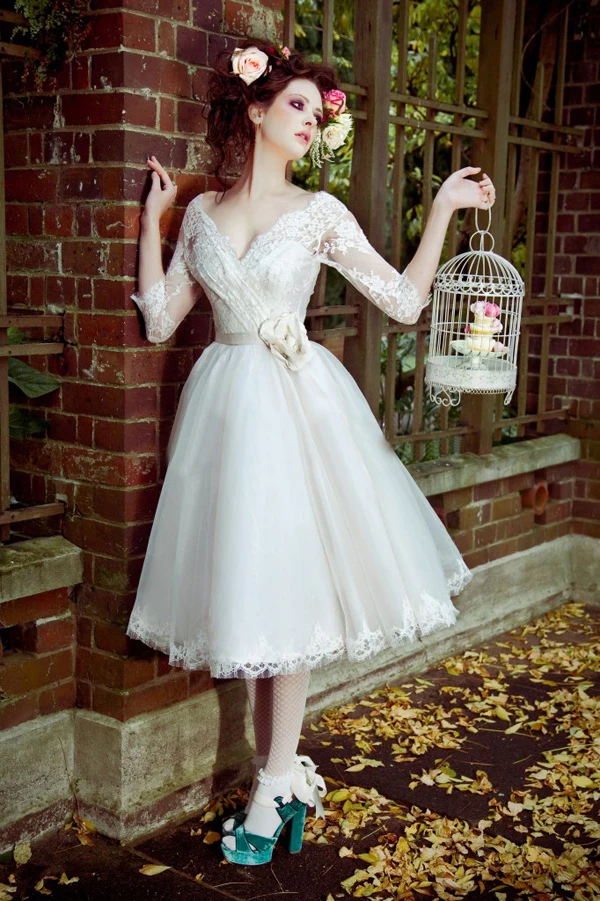 Short Wedding Dress Bridal Gown Custom ...