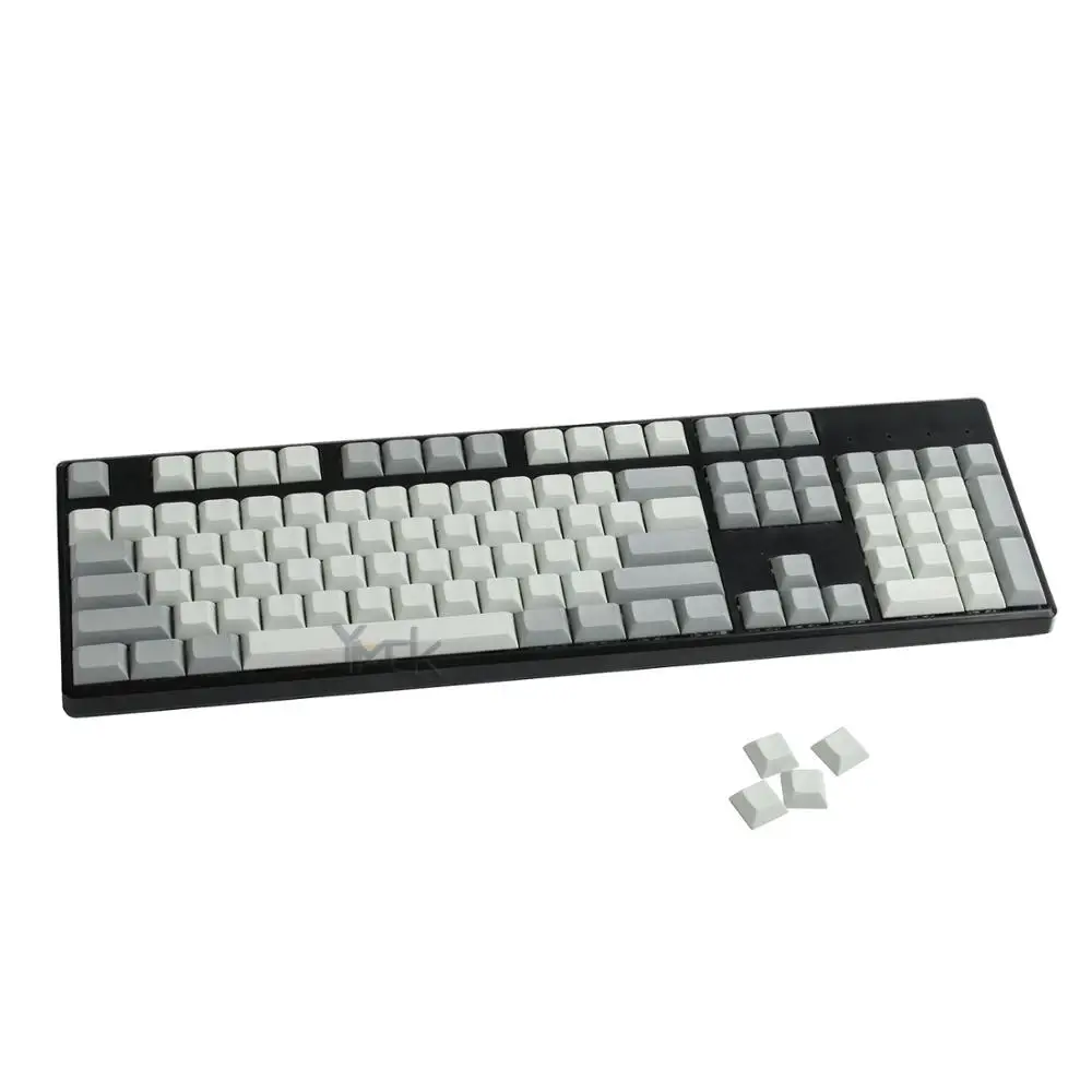 YMDK 108 пустой ключ серый LEORY DSA Keyset PBT для ANSI MX механическая клавиатура - Цвет: Серый