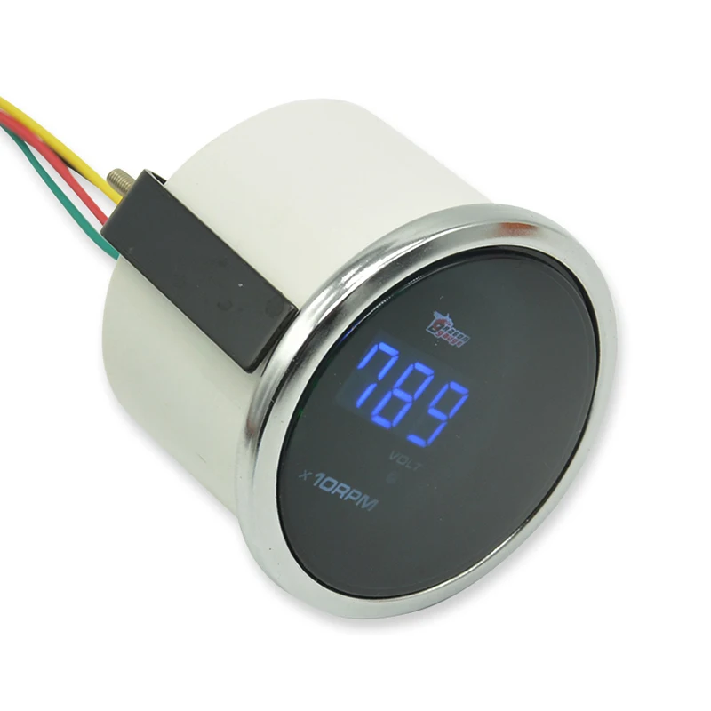 Dragon gauge 52 мм (2 дюйма) белый корпус Авто Цифровой дымчатый об/мин Тахометр Датчик и