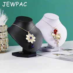 JEWPAC 15 см Высокая Кожа витрина Ювелирная витрина подставка для стойки ювелирных изделий коробка для ювелирных изделий ожерелье/Подвеска