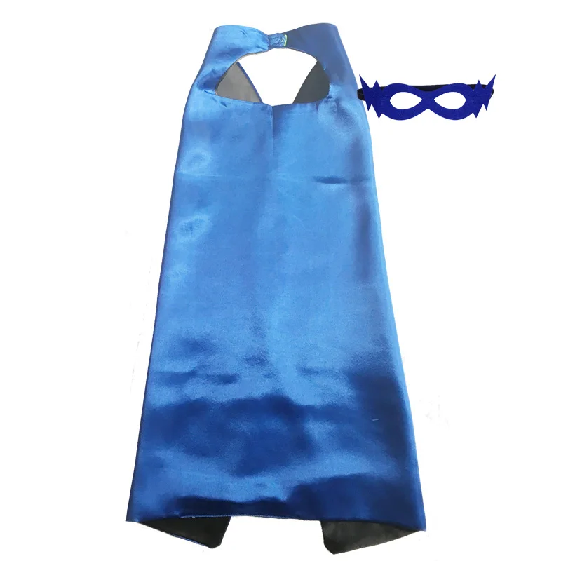 

Superhero Capes Plain Cloak with Mask Child Toddler Cape Birthday Party Halloween Christmas Easter Satin Capes