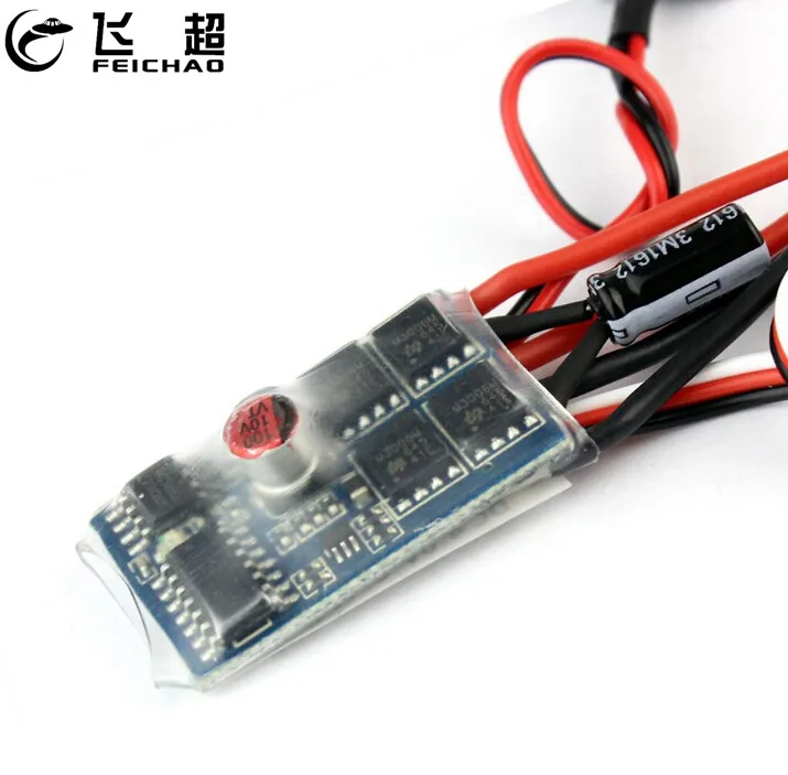 Щеточный контроллер скорости двигателя автомобиля Feichao 20A ESC Bothway с функцией