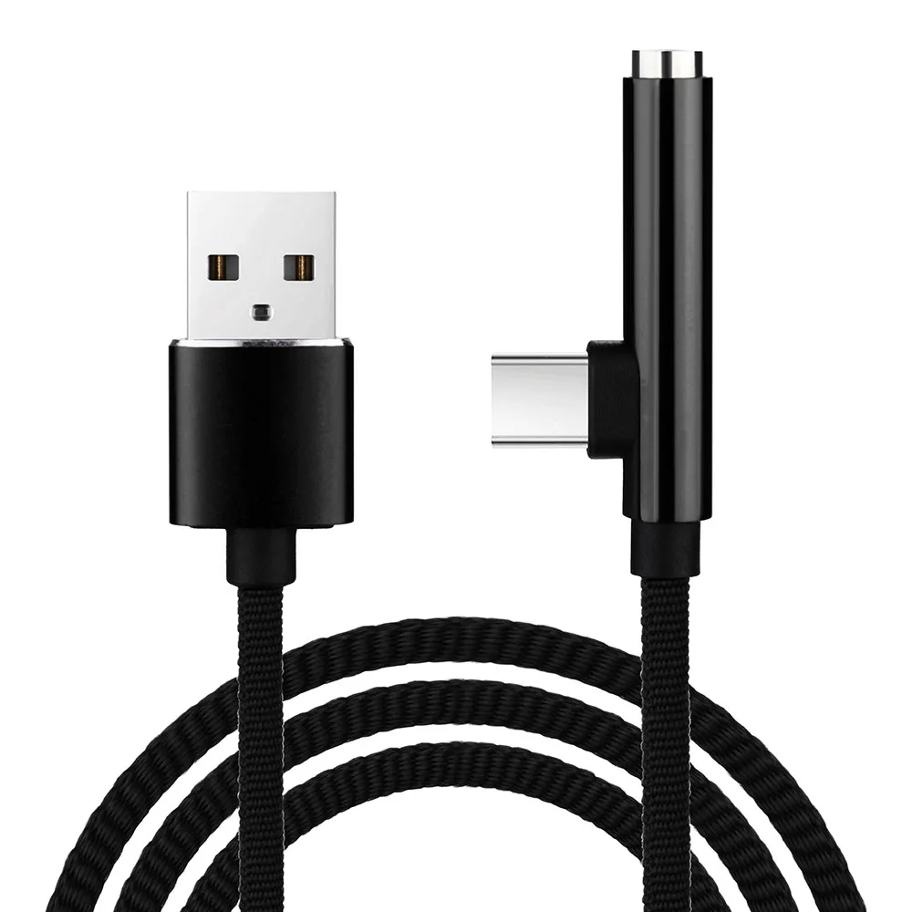 3.5mm Head Aux Audio USB C Cable Adapter Charge And Headphone 2 In 1