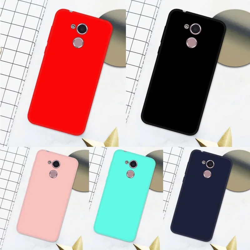 

Honor 6A Honor6A Silicone Soft TPU Cover case for huawei Honor 6C 6C PRO Matte Candy solid colors Cover Back Case for honor 6a