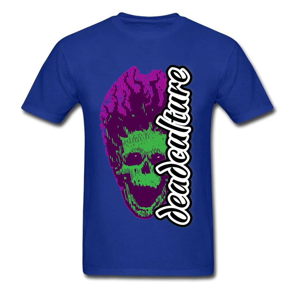 Pure Cotton Mens Short Sleeve scream dead culture T Shirt Casual Tees Fashionable Slim Fit Crew Neck Tee-Shirts scream dead culture blue
