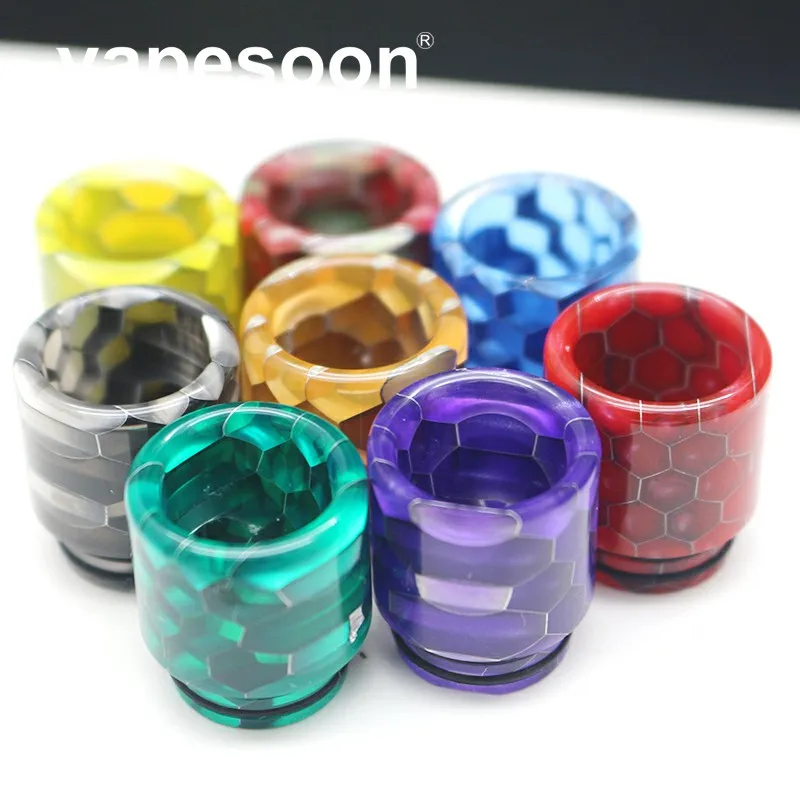 

Vapesoon Resin 810 Drip Tip For RDA Atomizer Wide Bore Mouthpiece Vape Pen Driptips 810 For SmokTFV8 TFV12 Kennedy Goon RDA 1PCS