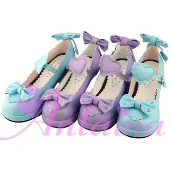 

Princess sweet lolita shose Lolilloliyoyo antaina custom lolita butterfly of love sweet princess shoes a707 chromophous PU