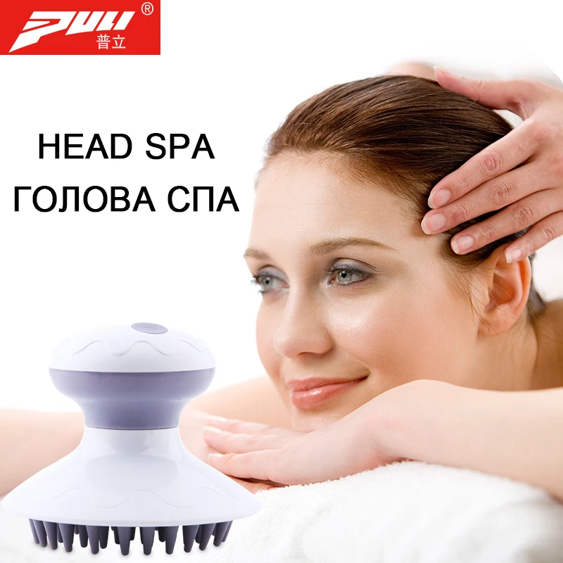 Vibration Head Massager Brush Electric Anti stress Head Beauty Health