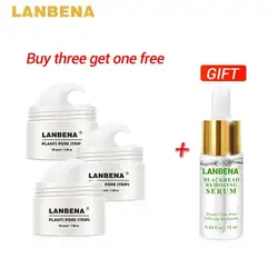 Купить 3 получить 1 подарок LANBENA для устранения черных точек Нос Маска для очищения пор черный маска шт. + глубокий умягчитель производных