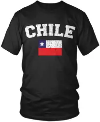 Проблемные смелые Чили Флаг Страны Мужская футболка, чилийский флаг, национальность, Мужская Чили рубашки