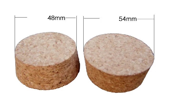 54*48*20 мм Большой Калибр стеклянные бутылки стопор для вина пробковая крышка