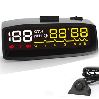 

2018 New Car HUD Head up Display OBD II EOBD Auto Digital Car Speedometer KM/h MPH For Audi a6 c6 Toyota Ford