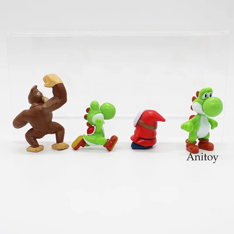 Wholesale Retail Free Shipping Plastic Super Mario Bros PVC Action figures Toys Dolls 18pcs/set KT3863